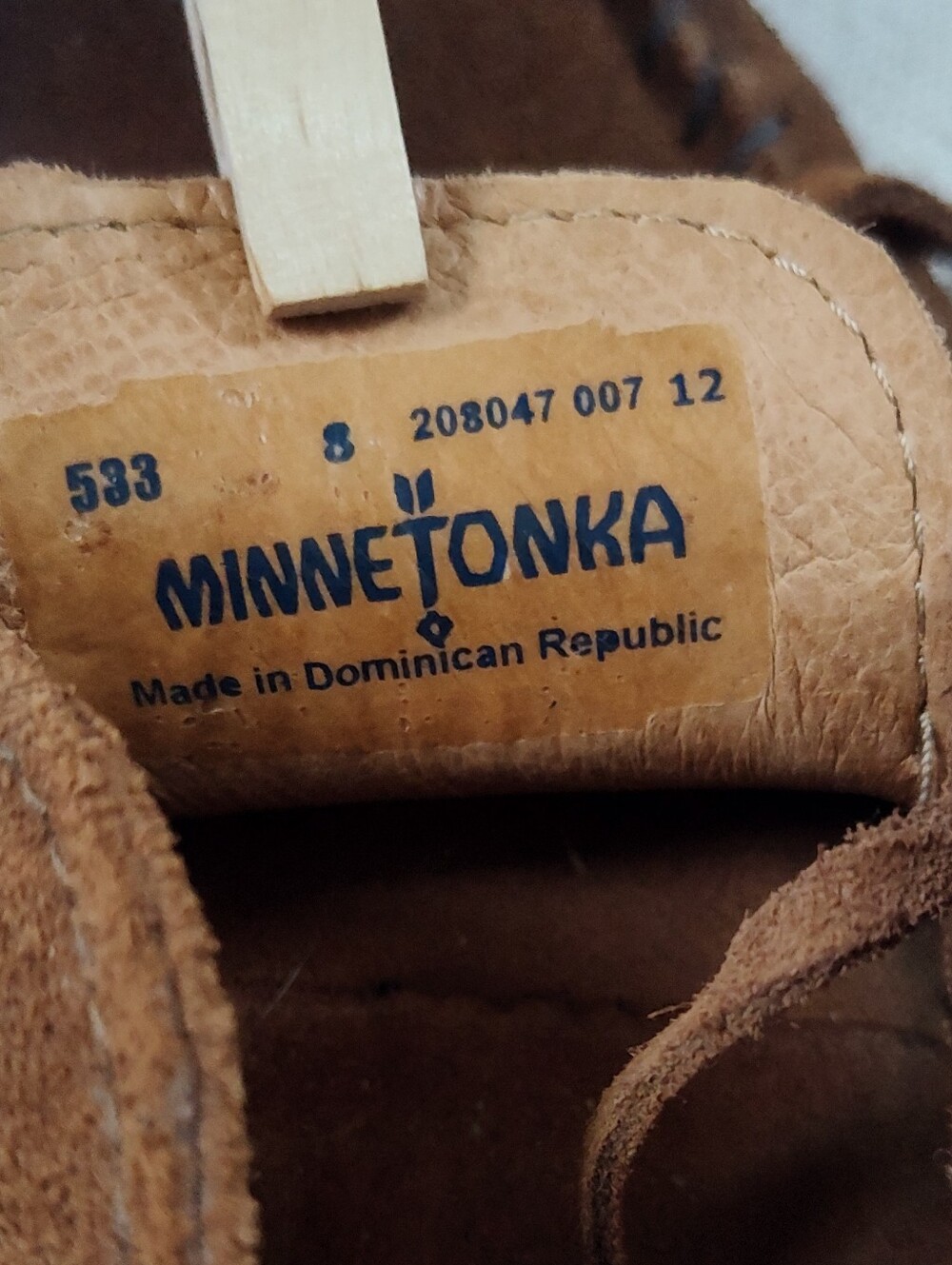Minnetonka Women's Deerskin Softsole Moccasins Size 8 - Picture 10 of 10